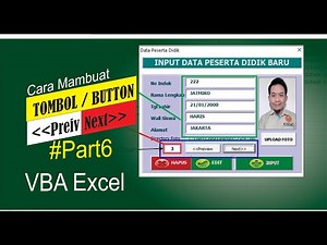 Cara Membuat Tombol Next Data Userform VBA Excel Aplikasi Input Data #Part6
