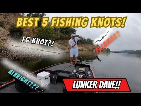 5 Best Knots for Bass Fishing! How to tie FG knot, Albright, Palomar, Dropshot, & Loop knots!