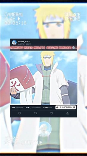 MOMENT WHEN MINATO BECOME HOKAGE 🥶..