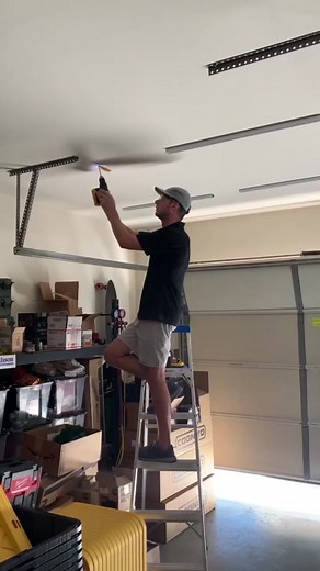 Designed for an E-Z install! #easydiy #storagehacks #organizedhome #ezgaragestorage #fyp