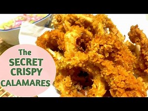 HOW TO COOK SUPER CRISPY CALAMARES | CRISPY OUTSIDE AND SOFT INSIDE | PINOY RECIPE