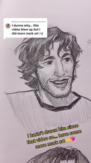 Stretched Markiplier Drawing - Art Process and Sketchbook Tour