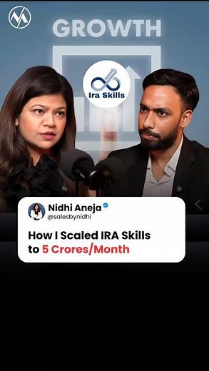 How I Scaled IRA Skills to 5 Crores/Month | #iraskills #salesbynidhi #businessgrowth