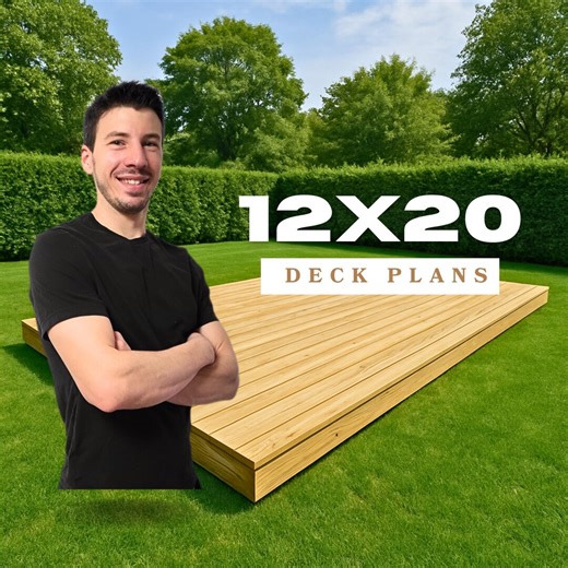 Deck Plans 12x20 - Etsy