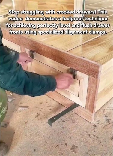 ​Master the Perfect Drawer Alignment! 📏 Woodworking Hack #diy #woodworking #shorts