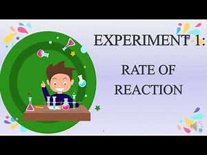 Experiment 1 Rate Of Reaction Part 1