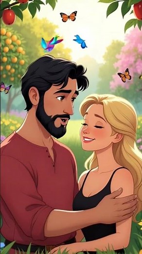 Happy Jehovah's Witness Couple in Paradise