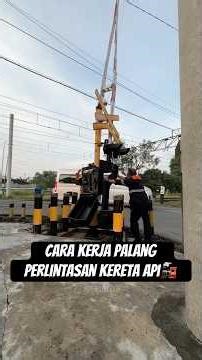 Cara kerja palang perlintasan kereta api#shortsfeed #keretaapi #train #teknisikeretaapi