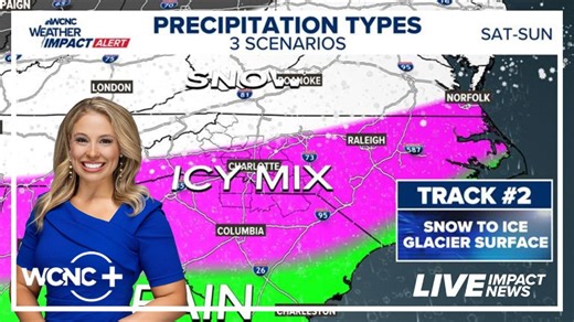 Winter storm expected to bring ice, freezing rain to Charlotte metro this weekend