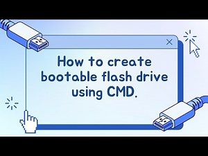 How to create bootable flashdrive using CMD.