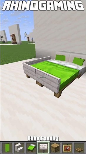 Check Out This Simple Bed Design In Minecraft! #shorts