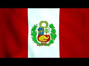 [10 Hours] Peruvian Flag Waving - Video & Audio - Waving Flags