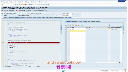 abap 39 ABAP调试器-有用的技巧