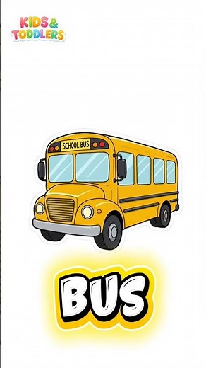Transport Vehicles in English | Learn Vehicle Names for Kids | Car, Bus, Train & Airplane 🚗🚌🚆✈️