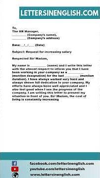 Request Letter for Salary Increase Due to Cost of Living