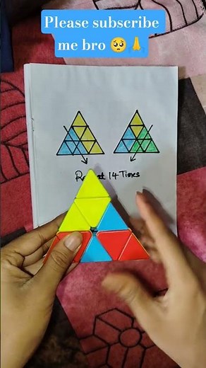 Pyraminx Cube Solve In Magic Trick 🔥🤯#shorts #rubikscube #cubeskingamrit #viral #trending