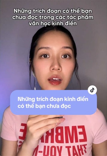 Trích đoạn văn học chưa đọc trong tác phẩm nổi tiếng