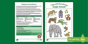 I Spy Jungle Animals Communication and Language Activity