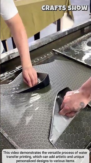 The process of adding unique visual effects with water transfer printing