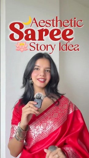 Aesthetic Saree Story Layout Ideas | Trending Saree Reel Inspiration 2025