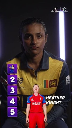 Harshitha Samarawickrama takes on the Blind Ranking challenge | ICC Women's #T20WorldCup