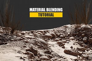 Blender Vertex Paint Blendshader - Mix materials with Vertex Colors and Heightmaps