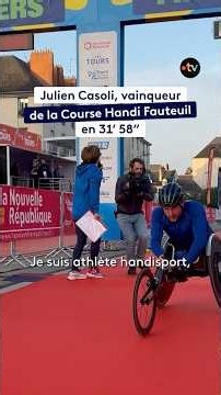 Julien Casoli remporte haut la main la course Handi Fauteuil, il nous raconte