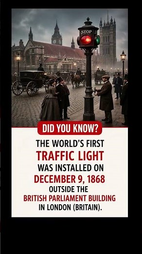 The First Traffic Light Ever Installed? 🚦 History Will Shock You!