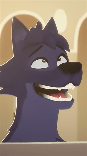 🥰 Belfort puts on a show 🥰 #belfortandlupin #friendship #dog #wolf #versailles #adventures