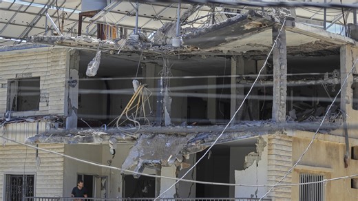 1 killed and 11 wounded in intense Israeli strikes on south Lebanon