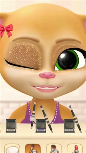 “Cute Cat Makeup Look 😻🎀