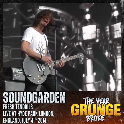 SOUNDGARDEN - Fresh Tendrils - Live at Hyde Park, London, England, July 4th, 2014. | The YEAR Grunge BROKE