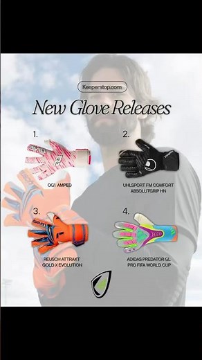 4 NEW Goalkeeper Gloves You NEED To See 🧤🔥 #shorts #gloves #goalkeeper #gkgloves #newgkgloves