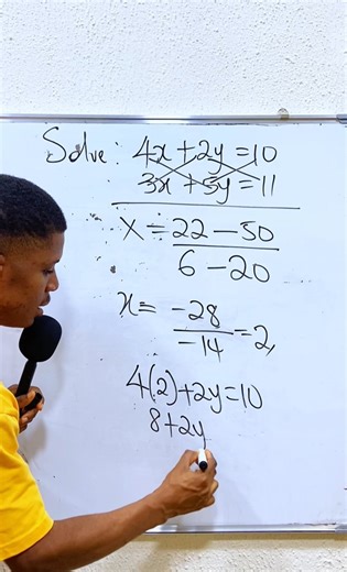 593K views · 9.2K reactions | Simultaneous equation trick. #maths #simultaneousequations #SAT #gcsemaths | Maths with Esomnofu. | Facebook
