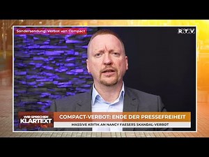 Compact-Verbot: Ende der Pressefreiheit - Wir sprechen Klartext