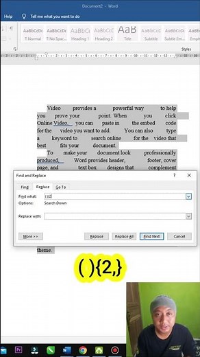 Just 60 seconds...!!! How to fix excessive spacing in Word #microsoftword