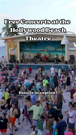 FREE LIVE MUSIC on Hollywood Beach! 🌊🎤🎶 Located right on the Broadwalk at Johnson Street, this outdoor venue brings the vibes five nights a week, Wednesday through Sunday from 7–9 p.m. — and it’s all FREE 🎸💃 🎵 This Weekend's Lineup: 📅 June 26th | Jimi Fiano Group – Classic Rock 📅 June 27th | Valerie Tyson Band – R&B, Soul, Blues 📅 June 28th | Sippin Fire - Rock 📅 June 29th | Good Bread – Funky Rock Big thanks to Margaritaville Hollywood Beach Resort for keeping the music going! JULY an