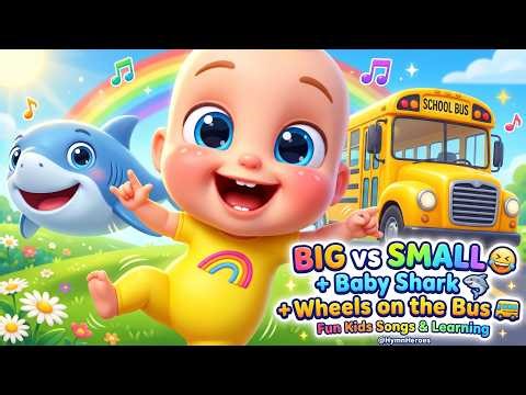 Baby Shark 🦈 + The Busy Bus Adventure! 🚌 | Fun Kids Songs & Nursery Rhymes ‪@HymnHeroes‬