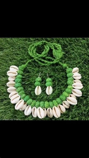 mohana haldar on Instagram: "Hand made cowrie jewelry set Rs.140 only . . . . . #instagram #handmade #viral #highlights #finejewelry"