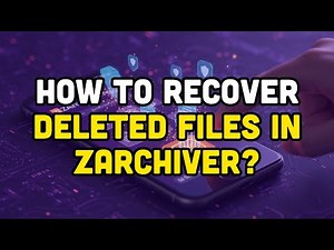 How to recover deleted files in zarchiver?
