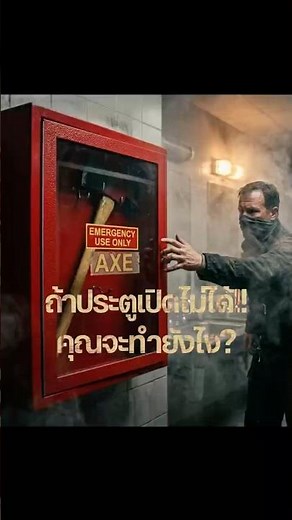 If used correctly, a fire axe can be a tool that creates a chance for survival in critical moments.
