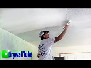 Skim Coat Over a Painted Popcorn Ceiling- Skim Coating Tips and Tricks