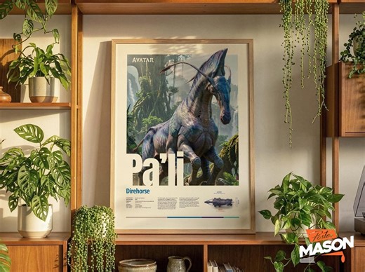 Avatar Direhorse Poster – Pandora Creature Wall Art Print, Sci-fi Home Decor - Etsy