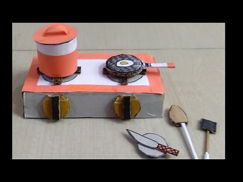 Kitchen Utensils Making Using Cardboard |Kitchen Set For Kids