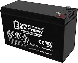 Amazon.com: Mighty Max Battery 12V 7.2AH SLA Battery Replaces Playmate Tennis Ball Machine : Sports & Outdoors