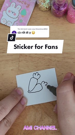 Tạo Sticker Độc Đáo với Hình Cà Rốt - XU HƯỚNG TIKTOK