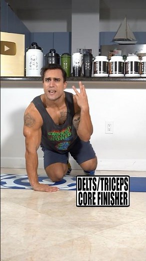 3 Minute Bodyweight Only Shoulders, Triceps & Cardio Core Workout Finisher! 🔥💪🏻👽