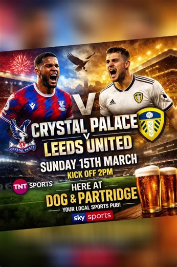⚽🔥 SUPER SUNDAY FOOTBALL AT THE DOG & PARTRIDGE 🔥⚽ This Sunday we’ve got THREE huge Premier League games LIVE on the big screens! 🍻📺 ⏰ 2PM Manchester United 🆚 Aston Villa Nottingham Forest 🆚 Fulham ⏰ 4:30PM Liverpool 🆚 Tottenham Cold pints 🍺, big screens 📺 and proper football atmosphere. Grab your mates and don’t miss Super Sunday at The Dog & Partridge! #SuperSunday #FootballTikTok #PremierLeague #MatchDay #sportsbar