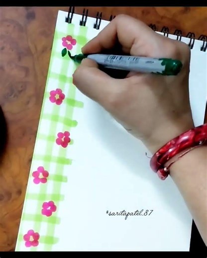 border design 🏵️💚|project #frontpage #youtubeshorts #shorts #borderdesign #border