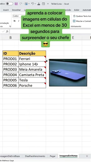 Aprenda a Usar Imagens em Células no Excel